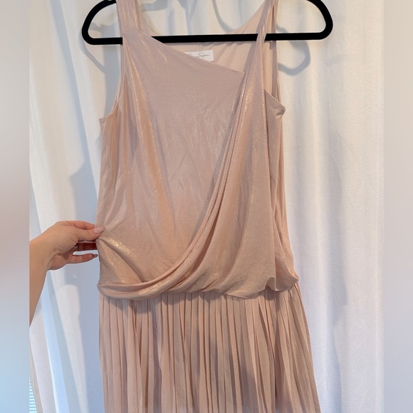 Jessica Simpson blush pink pleated mini dress size 4 - Picture 6 of 8
